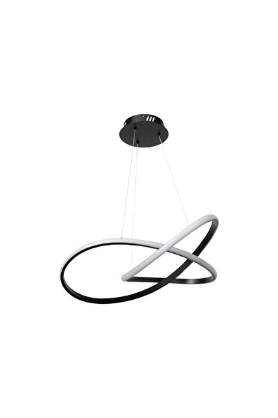InLight Κρεμαστό φωτιστικό LED 48W 3CCT με διακόπτη στη βάση σε μαύρο χρώμα Δ...