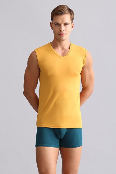 Aytuğ&Mısırlı Egyptian Modal by Tencel Hercules Slim Fit V-Neck Sports Athlet...