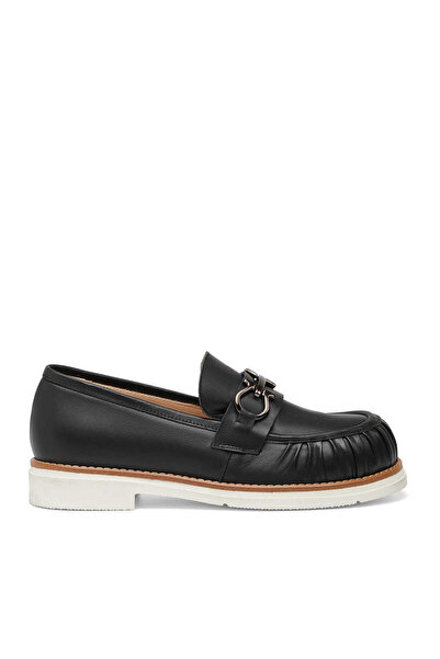 Tergan Siyah Hakiki Deri Kadın Loafer - K26I1AY68570-A23