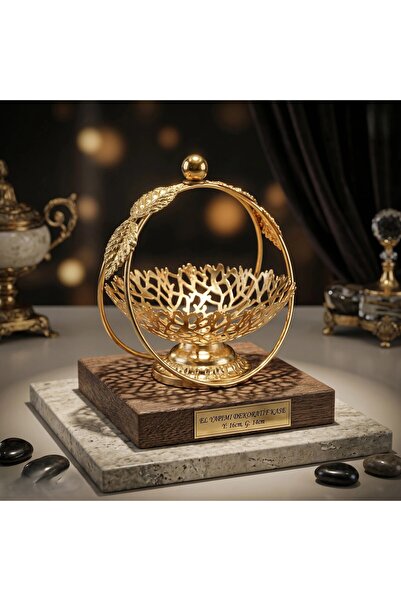 USTAOGLUHOME Luxury Basket Bowl with Handle