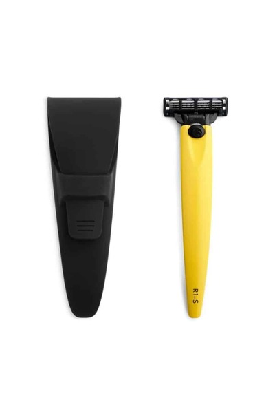 BOLIN WEBB Set R1 Ferrara Yellow razor, - R1-SET-CASE-YEL, galben