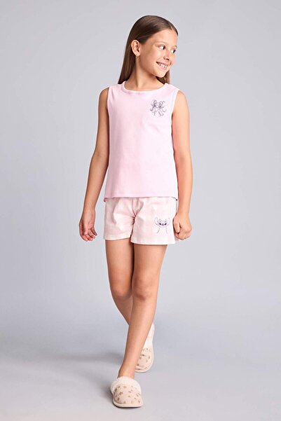 DeFacto Disney Lilo & Stitch regular fit rebrasta majica i pantalone, 2-dijel...