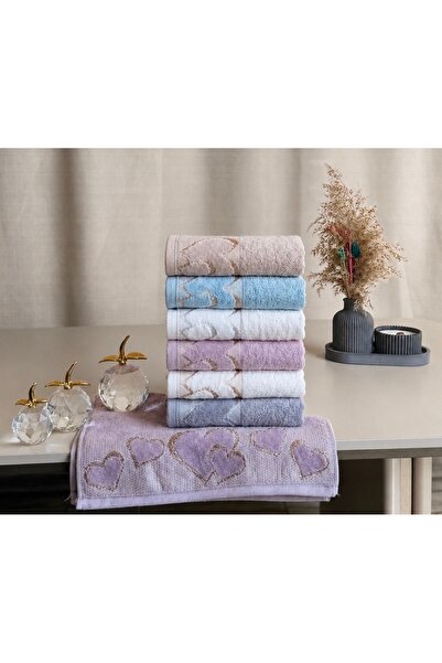 CD COTTON DREAM %100 Pamuk Kalp Desen Mutfak Havlusu