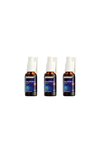 Nutraxin Propolis ve Meyan Kökü İçeren Boğaz Sprey 30ml (3 Adet)
