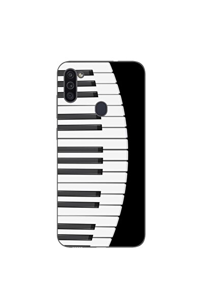 OEM Husa compatibila cu Samsung Galaxy A11 Silicon Gel Tpu Model Piano Keys