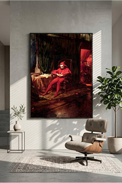 postercraft Jan Matejko "Stańczyk" Soytarı Poster din lemn pentru tablou (făr...