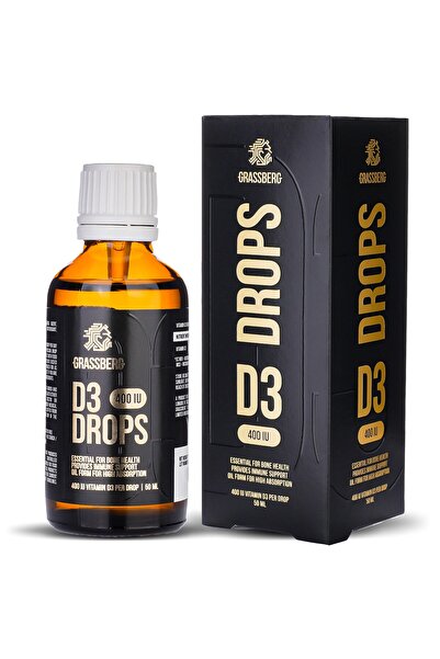 Grassberg Picături de Vitamina D3 400 UI, 50 ml