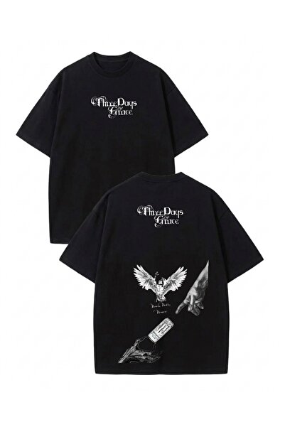 Touz Moda Three Days Grace Printed Unisex Oversize T-Shirt