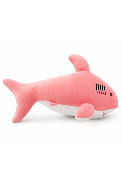 1000 çeşit hediye dünyası Pink Plush Shark Toy Pillow – Soft and Filled Plush...