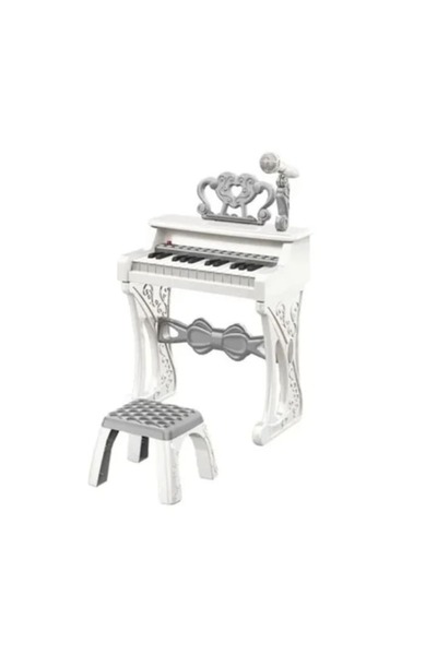 CasaDesteapta.ro Pian Electronic pentru Copii, 25 Taste, Microfon Inclus, Fun...