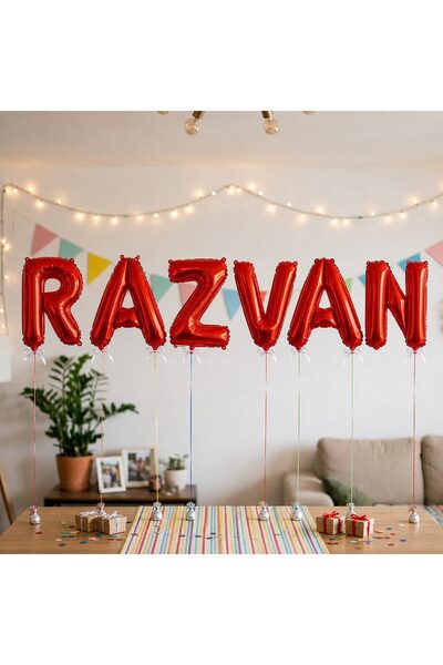 Flippy Baloane Folie Metalizate, Flippy, Set RAZVAN, Heliu sau Aer, Pai inclu...