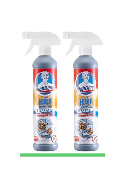 Highgenic Küf Temizleyici 2 x 500 ml Beyazlatıcı Özellik ile Ferahlatıcı Koku...