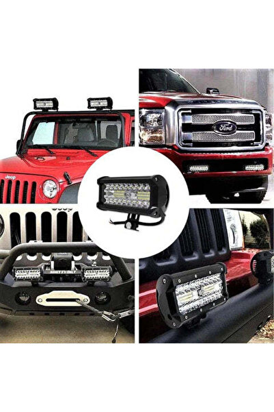 Vivendo Proiector Led auto Off Road dreptunghiular, 144w 14000lm IP68
