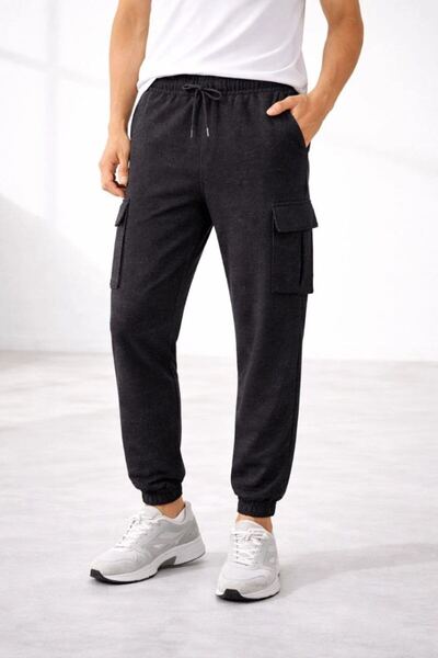 VELİZADE Men's High Waist Elastic Waistband Two Thread Regular Fit Elastic Cu...