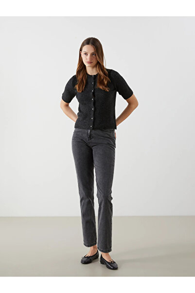 LC Waikiki Anthracite mom fit women's jeans