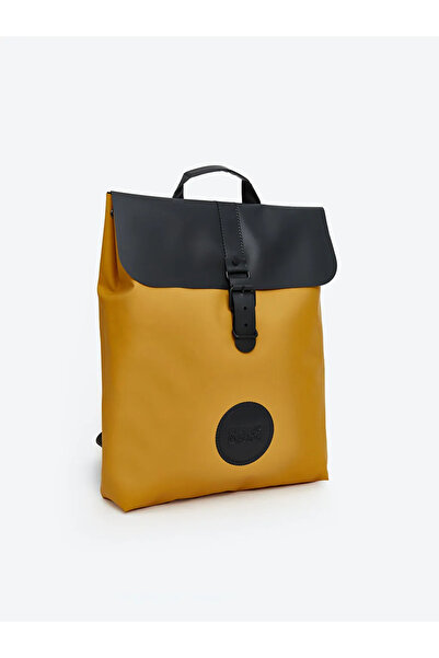 LC Waikiki Yellow Leather Look Men's Backpack
