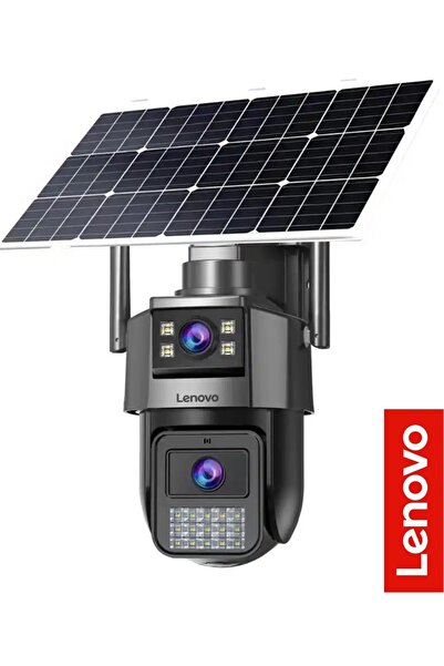 LENOVO G4S4 Çift Lens 3MP + 3MP 4G Solar Güvenlik Kamerası 12000mAh SIM Kartlı