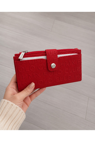 HMXPOLO Wallet with Phone Compartment Hmx Polo (Red)