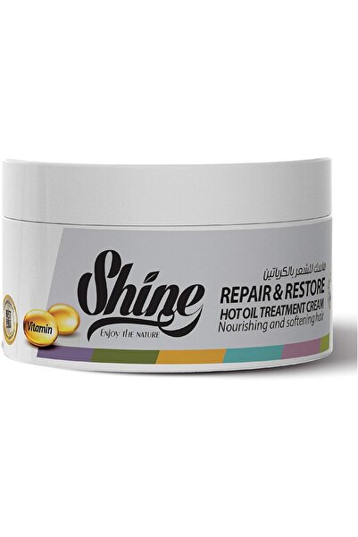 shine Get silky and shiny hair with keratin mask and serum, 350 ml capacity