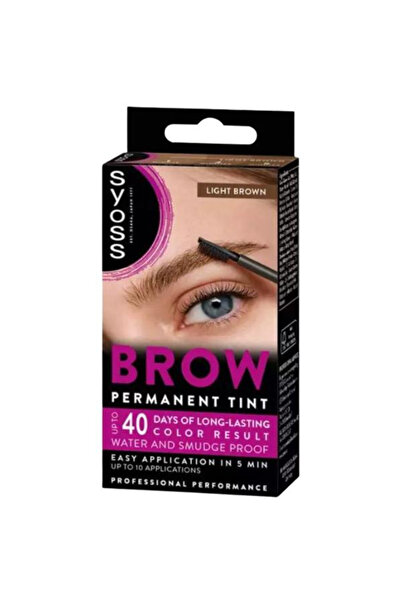 Syoss Vopsea Permanenta pentru Sprancene - Brow Tint, nuanta Maro Deschis, 1 buc