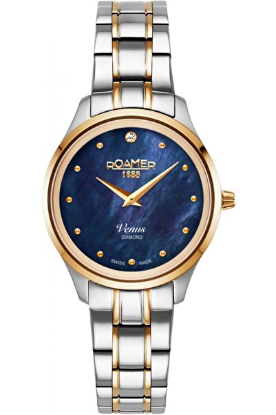 Roamer Ceas de damă 601857 47 40 20 — albastru marin clasic cu diamante