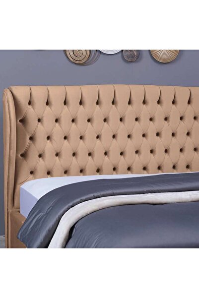 PAN HOME PLUTO HEADBOARD VELVET GOLD L-200 : H-125 CM