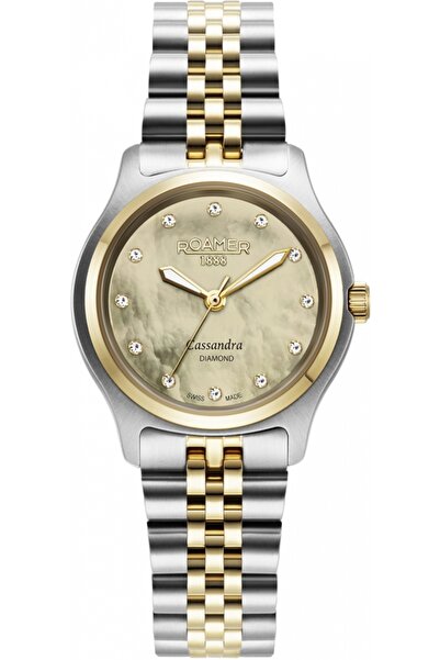 Roamer Ceas de damă 626847 47 39 20 — auriu clasic cu diamante