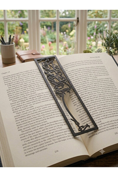 LUNOART علامة مرجعية معدنية من سلسلة خاصة - خيارات اللونين الأسود والذهبي