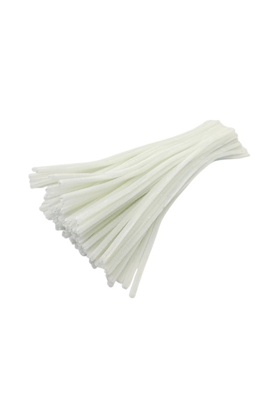 AFO Top Bottom Set of 100 pieces of Plush Wire 30cm Off White