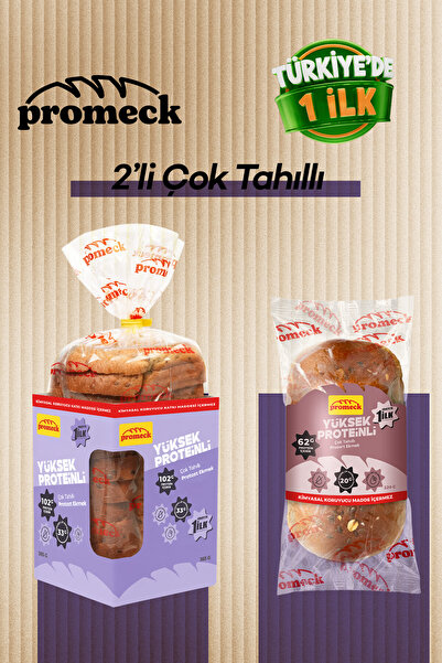 Promeck Yüksek Proteinli 2'li Çok Tahıllı