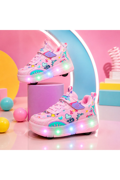 Walking PATENLİ IŞIKLI SPOR AYAKKABISI & TEKERLEKLİ SNEAKERS