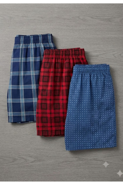 Serena Pantaloni pijama barbat 3/set-multicolor