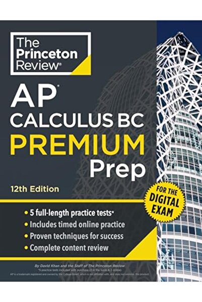 Pandora Kitabevi Princeton Review AP Calculus BC Premium Prep, 12th Edition