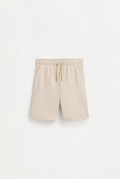 LEFTIES Pamuklu jogger bermuda