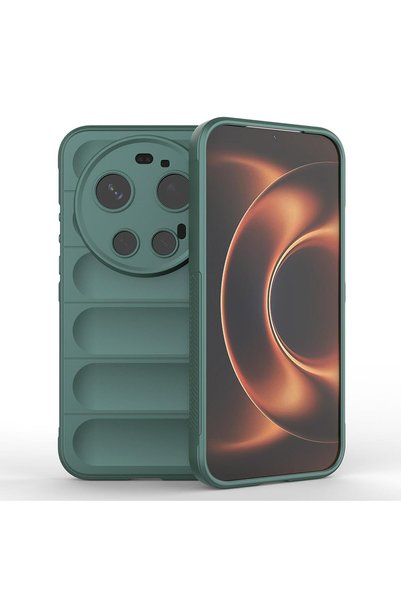 Microsonic حافظة متوافقة مع هاتف Xiaomi 17 Ultra باللون الأخضر أوسلو برايم