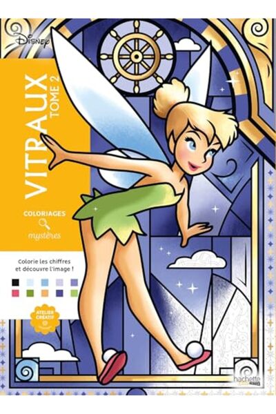 Hachette Coloriages mystères Disney - Vitraux Tome 2