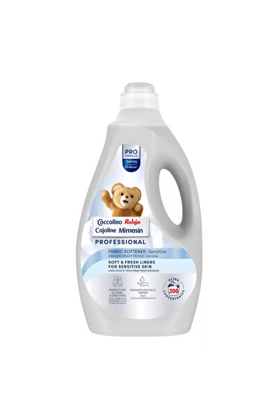 Coccolino Balsam de rufe concentrat Professional Sensitive, 200 spalari, 5 L