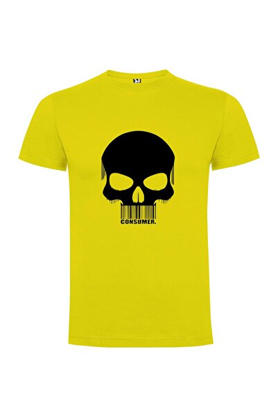 iLovePrints Consumed Skull Barcode Tshirt