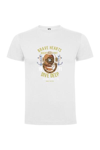 iLovePrints Brave Depths Diving Gear Tshirt