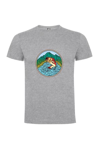 iLovePrints Majestic Mountain Fish Tshirt