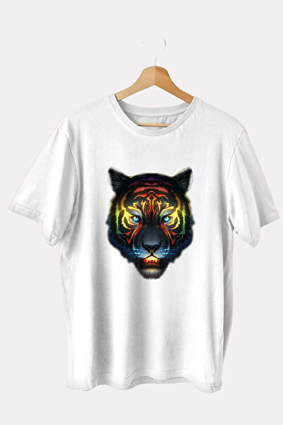 iLovePrints Μπλούζα Art Tiger Color