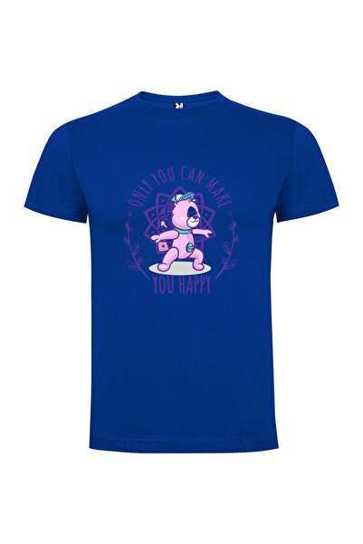iLovePrints Happy Teddy Racquet Design Tshirt