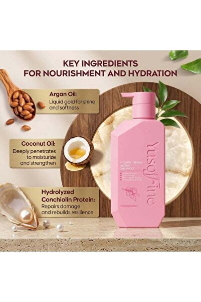 Yusofine Repair & Revive Hair Shampoo with Hydrolyzed Conchiolin Protein
