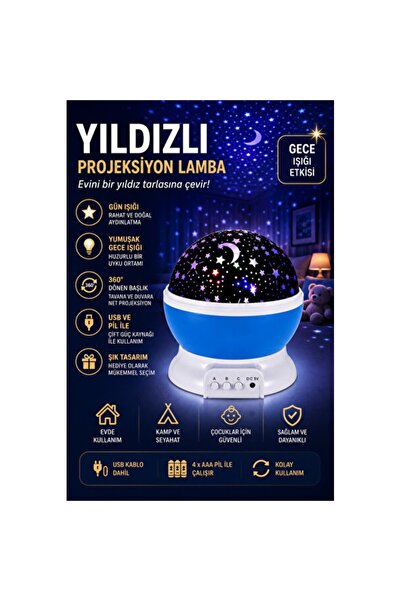 Empressco Colorful Starry Sky Projection Night Light - Blue