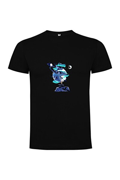 iLovePrints Galactic Whale Pose Tshirt