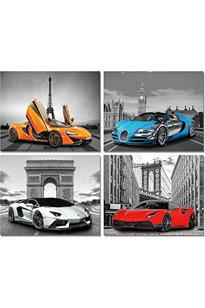 ESSESORIES Zsjcygg Car Themed ,car Boys Car Black Aesthetic Poster Wall Art S...