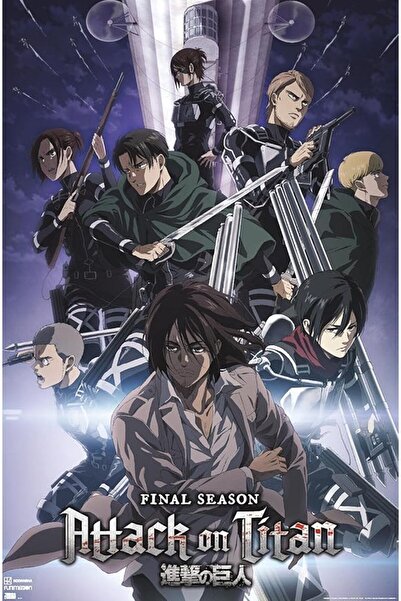 ESSESORIES Attack On Titan: Season Key Visual Anime Poster Wall Art Room Deco...