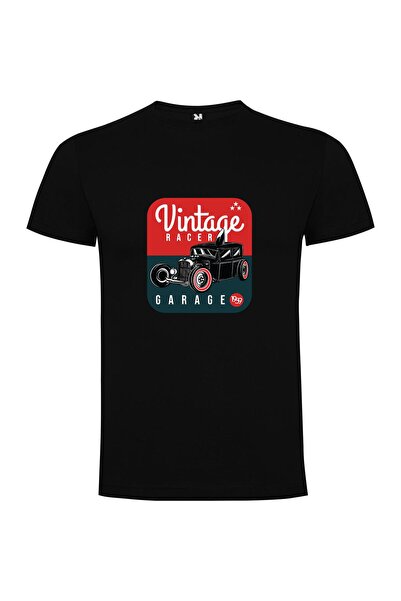 iLovePrints Garage Vintage Racecar Tshirt