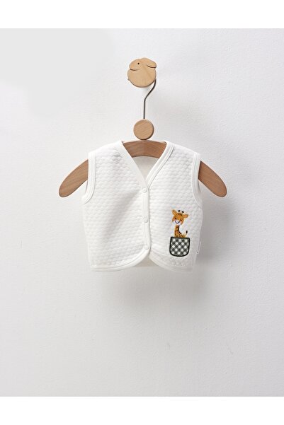 MiniKids Vesta grofata, Girafa Vesela, alb