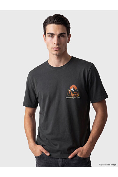 LC Waikiki Vizyon New Season Crew Neck Printed Men's T-Shirt